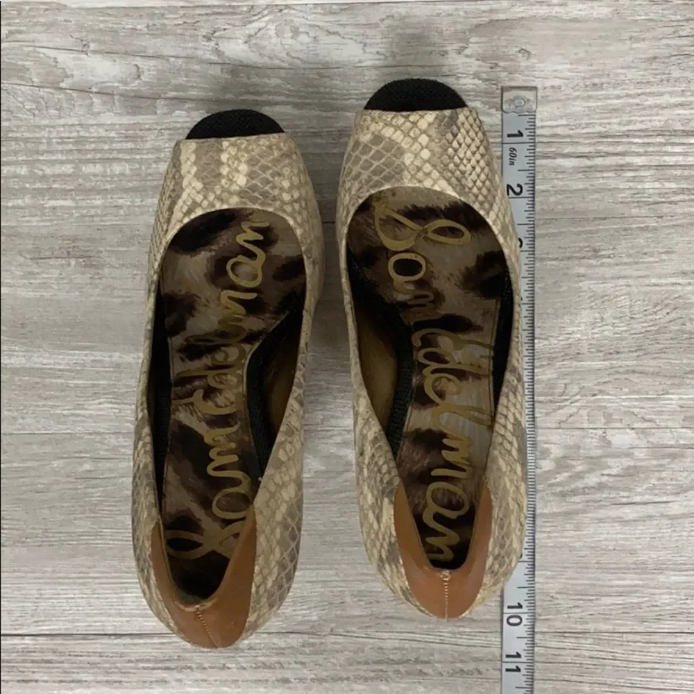 Sam Edelman SnakeSkin Platform Heels